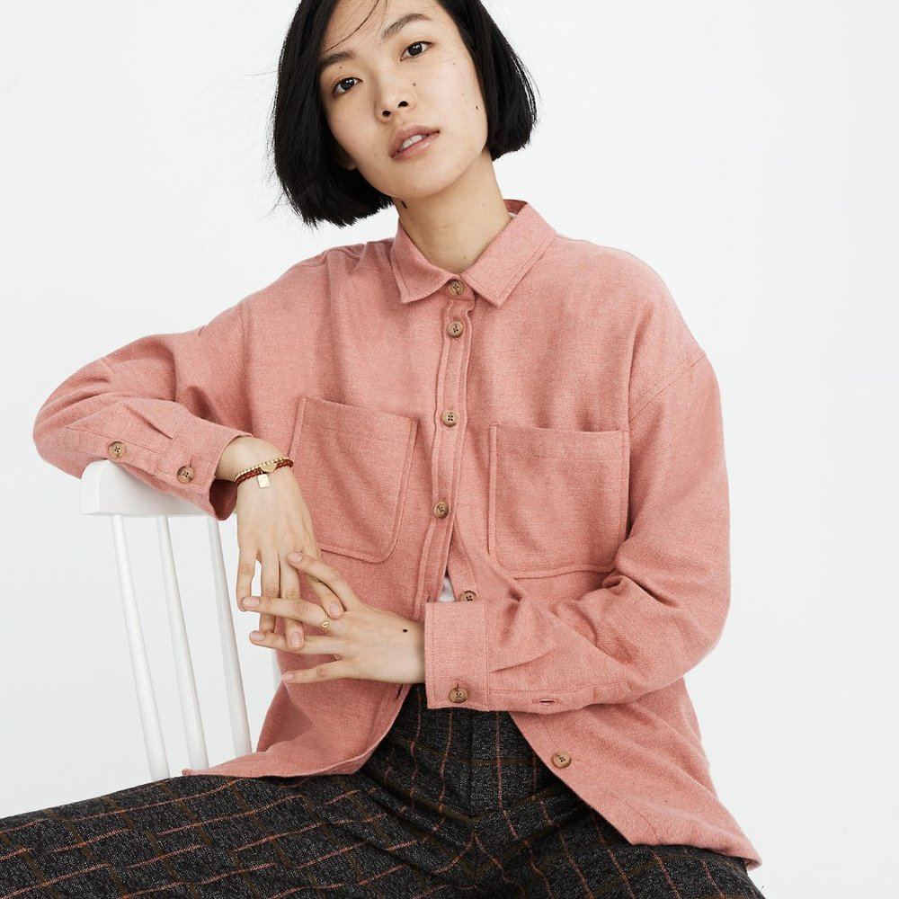 NWOT Madewell Flannel Shirt Jacket